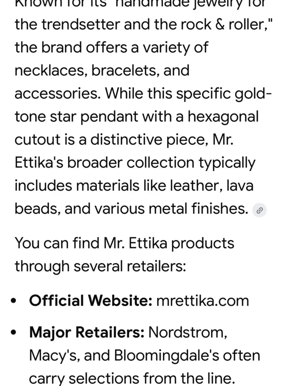 MR Ettika Gold plated Star of David Pendant , nwt